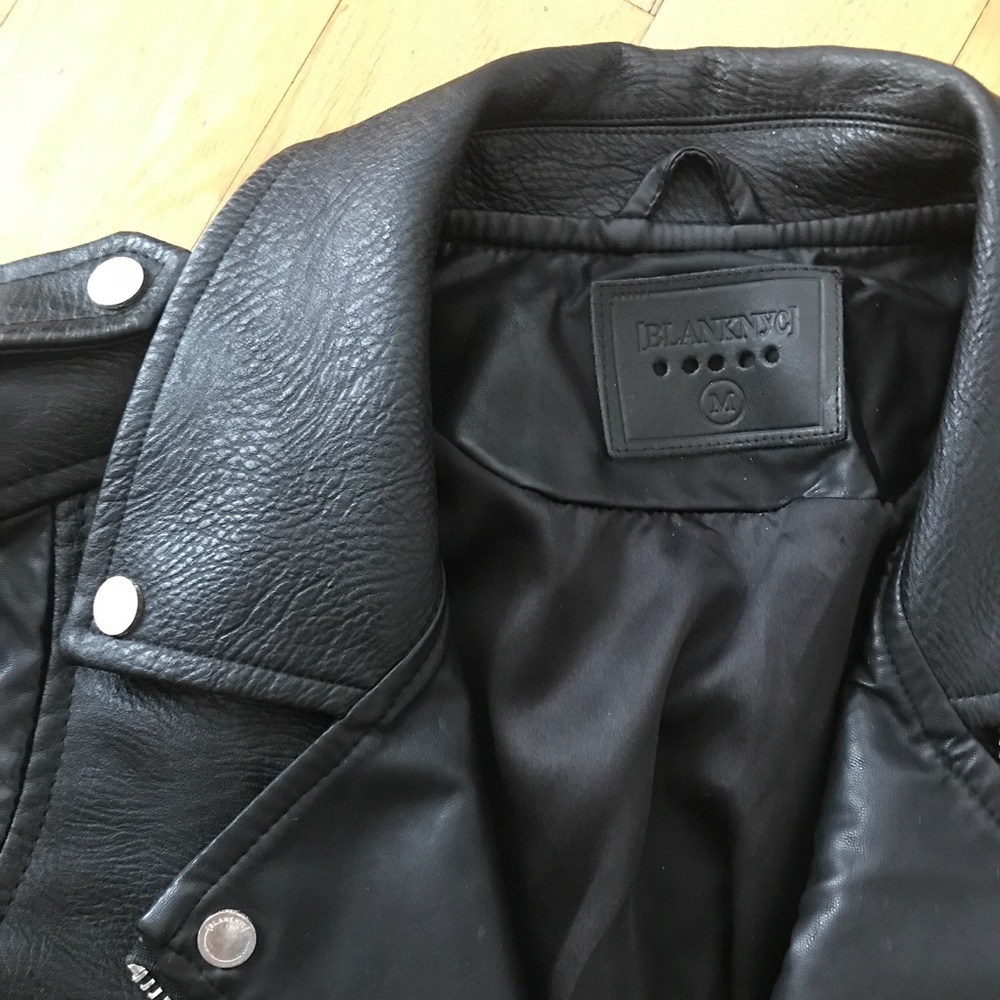 Black leather jacket